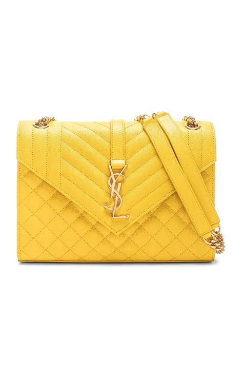 ysl yellow bag|yves saint laurent chain bag.